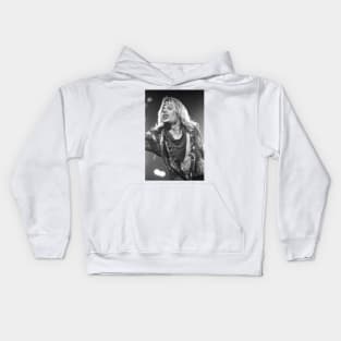 Vince Neil BW Photograph Kids Hoodie